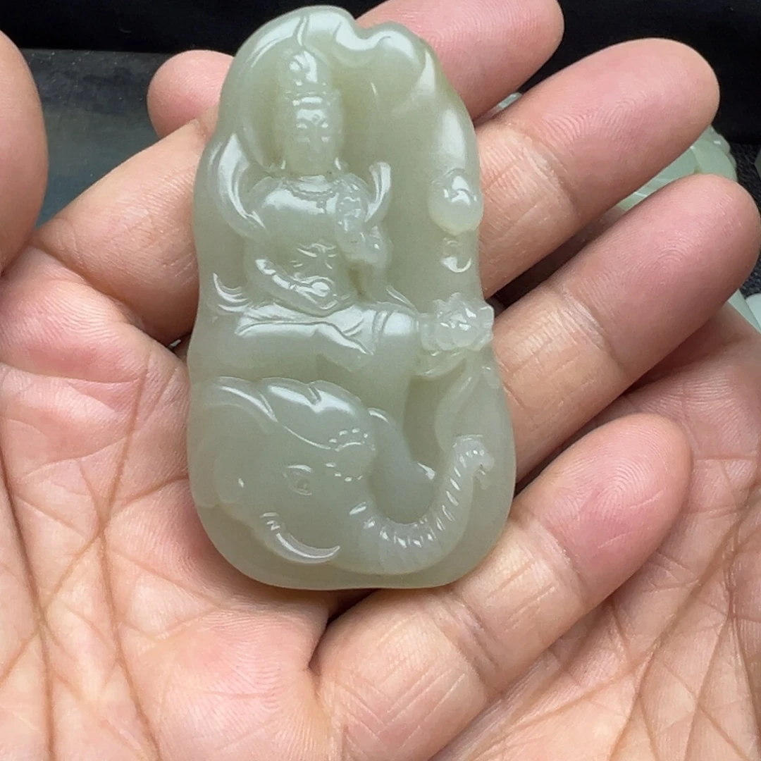 和田玉（糖玉）未镶嵌吊坠(不含链)