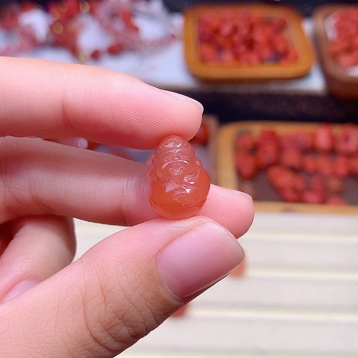 麻***主南红玛瑙未镶嵌南红财财3