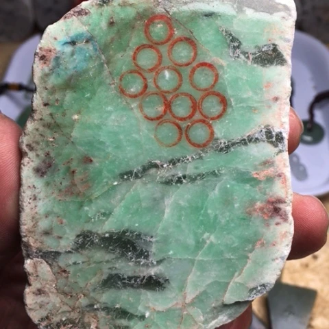 翡翠散珠天然翡翠满绿珠珠定制