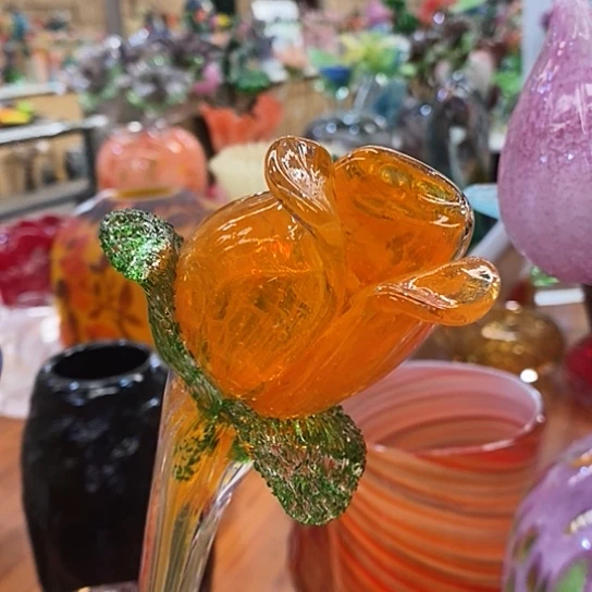 琉璃玫瑰花高45厘米