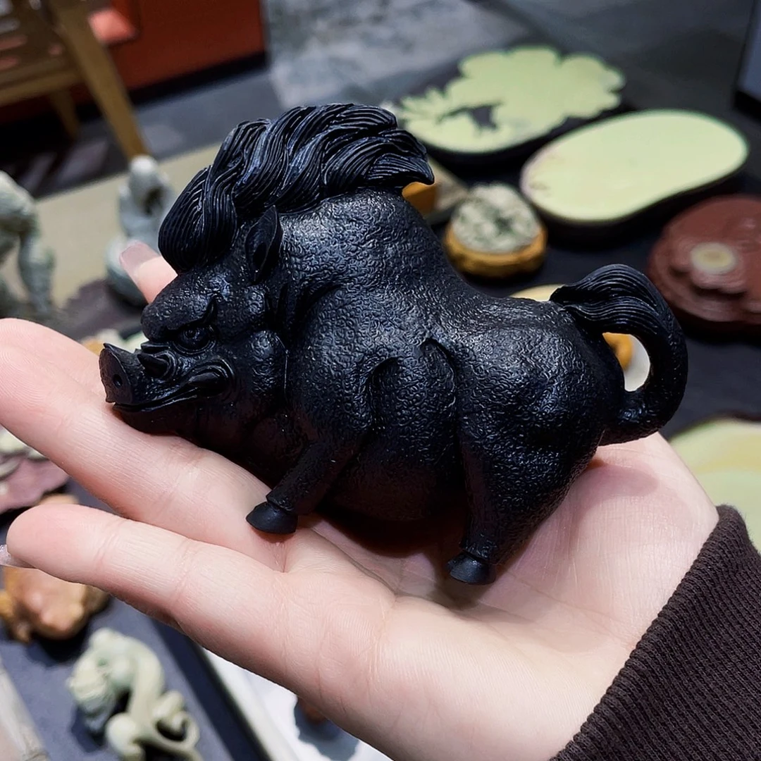 无***相小茶宠手工精品野猪