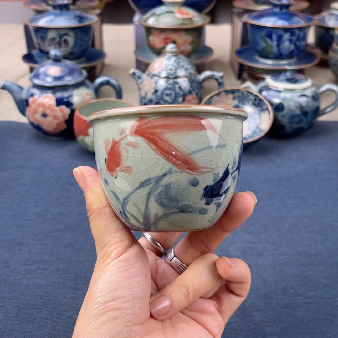 杯景德镇手绘手工茶具