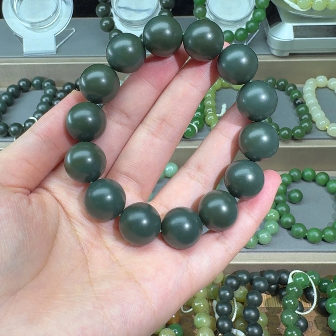 和田玉未镶嵌手链