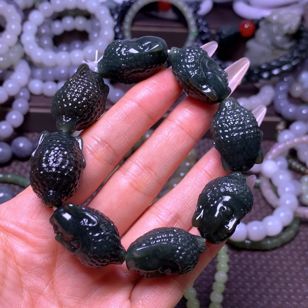 和田玉未镶嵌手串