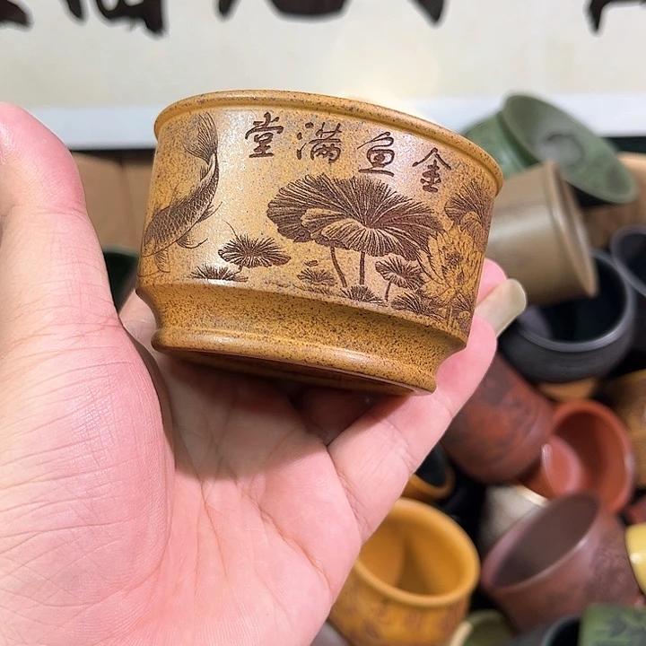 茶杯紫砂全手工紫砂主人杯