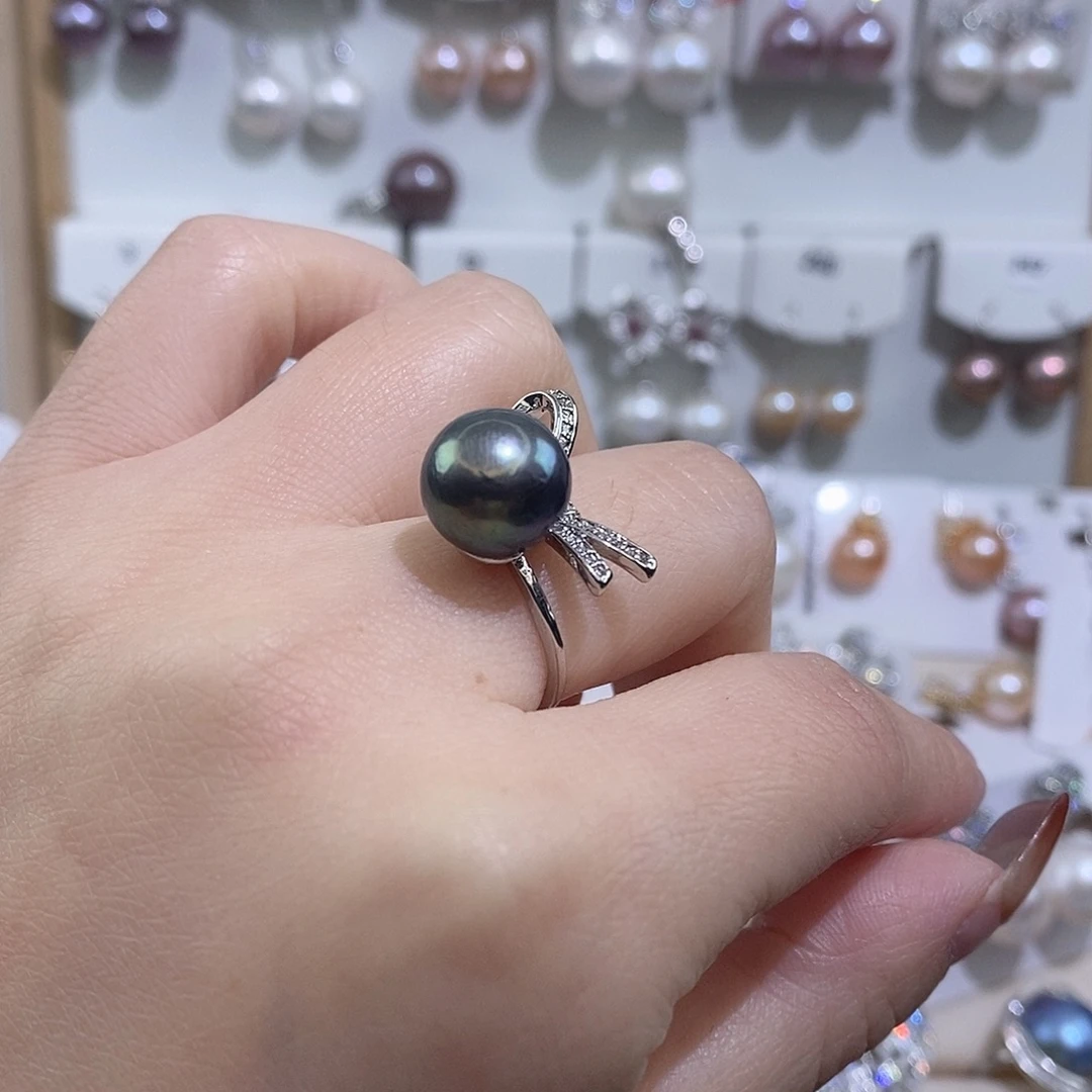 未镶嵌戒圈海水珍珠w11