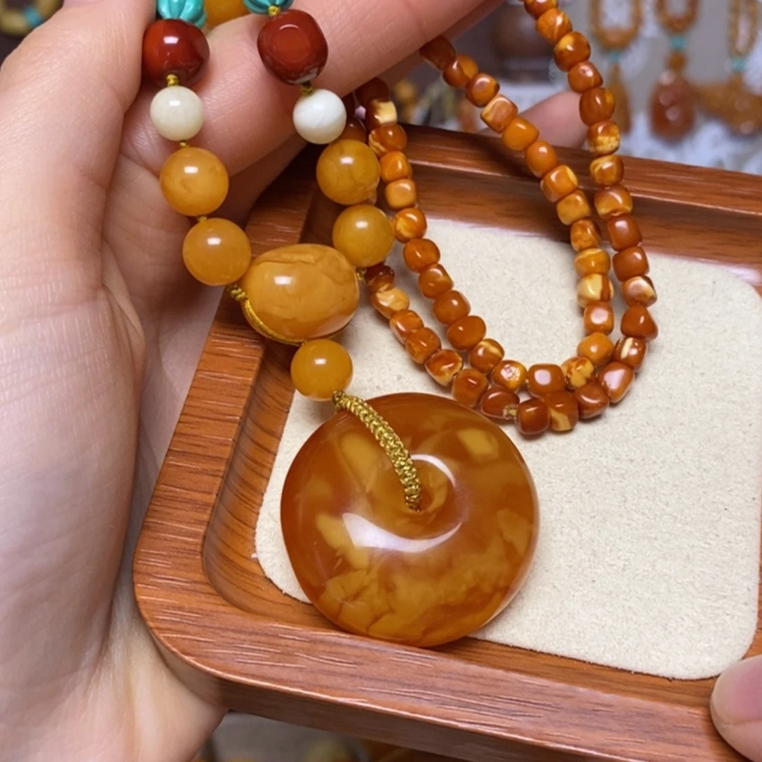【闪购商品】蜜蜡颈饰未镶嵌项链