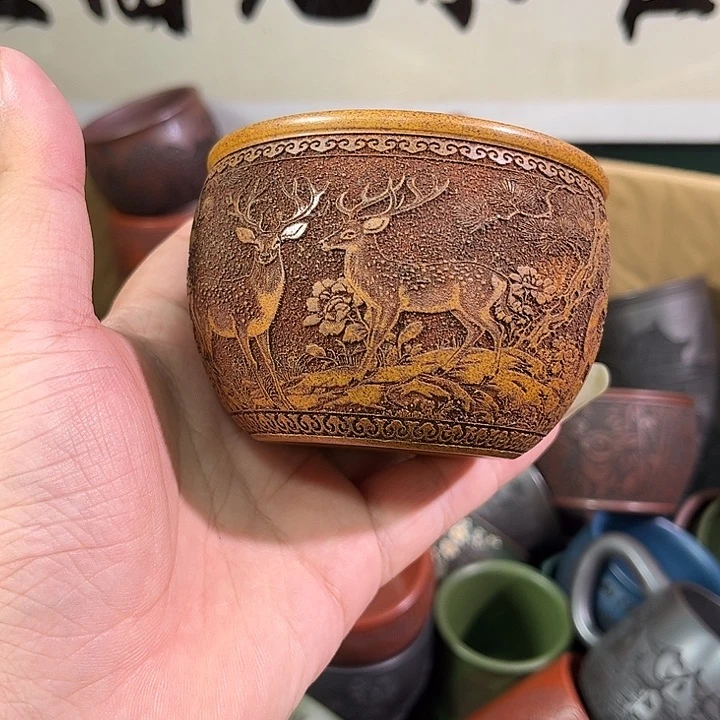 茶杯紫砂全手工紫砂主人杯