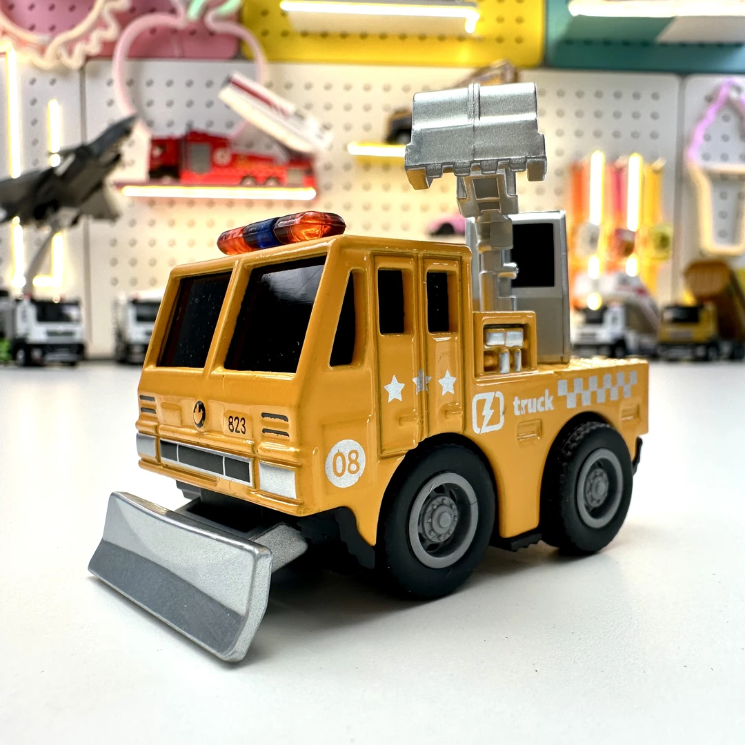 合金卡通工程车回力玩具车口袋车