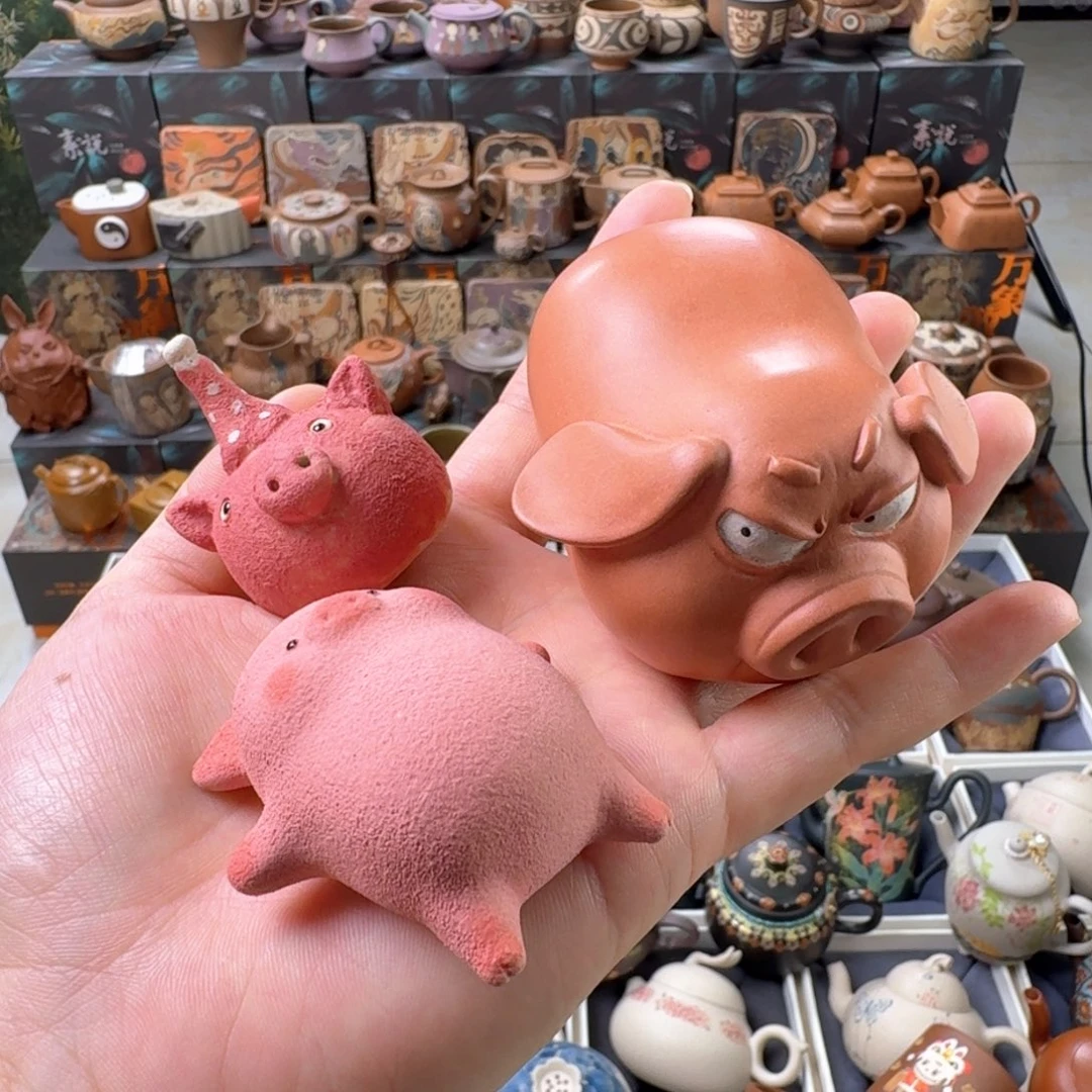 茶壶紫砂一家三口原矿精工半手