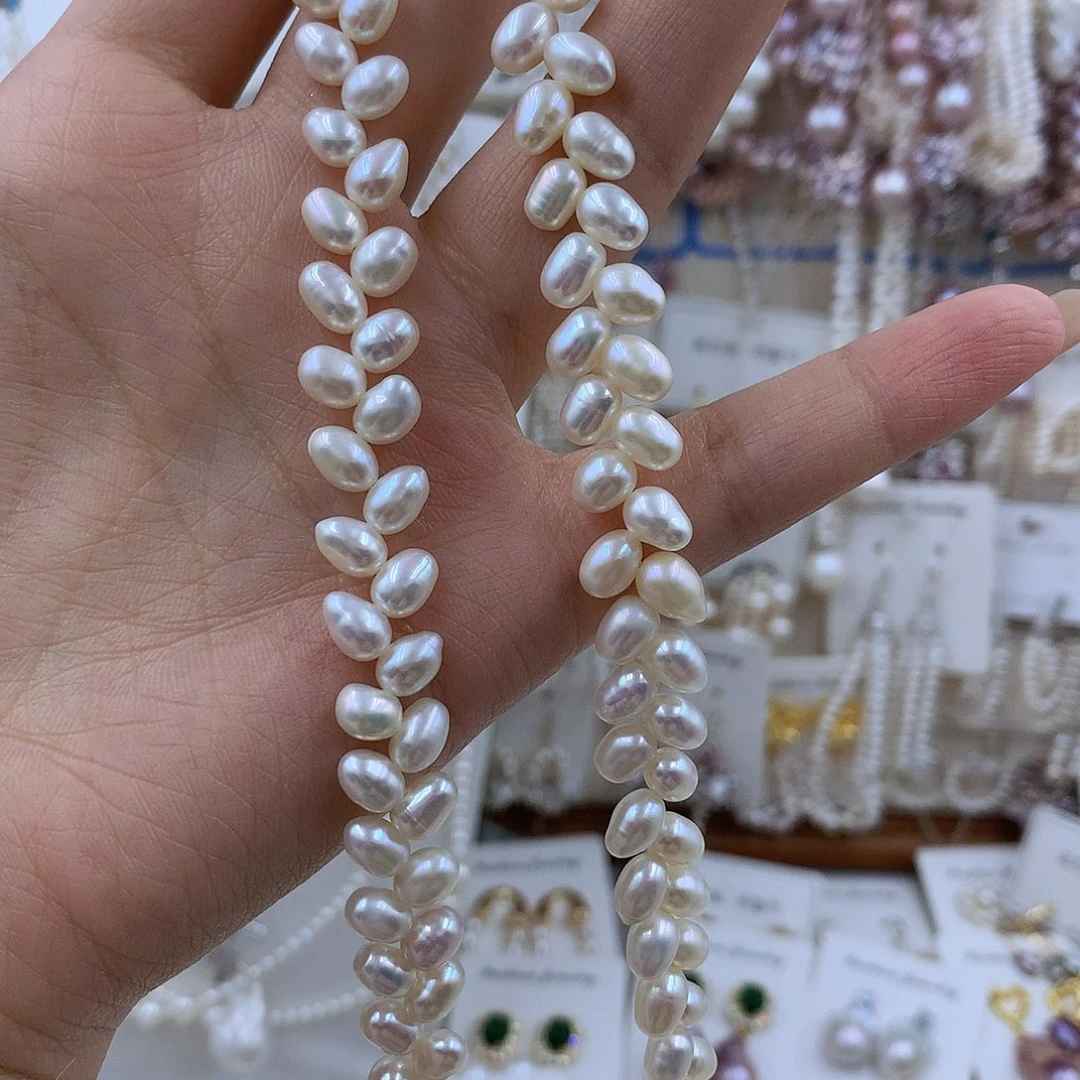 项链银S925镶嵌淡水珍珠用****7