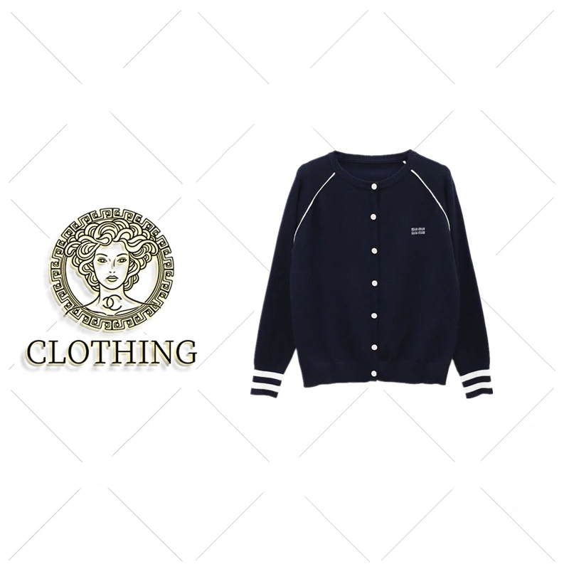 【CLOTHING/原创设计】双排minmin秋冬季针织开衫百搭羊毛衫9123