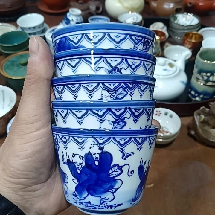 瓷片茶杯茶壶茶碗汤吞碟