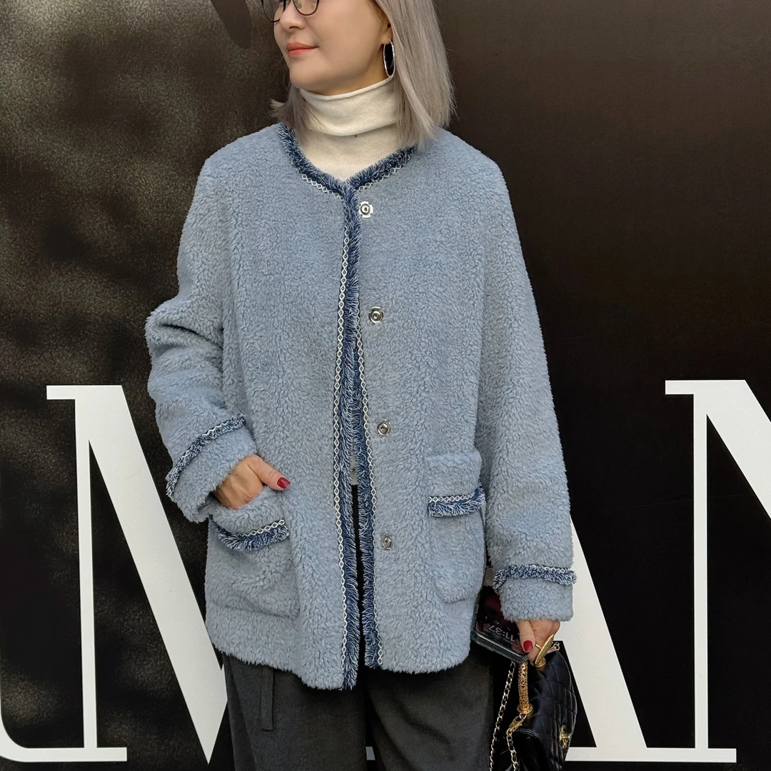 深圳南油 冬季短款外套女时尚百搭保暖休闲气质