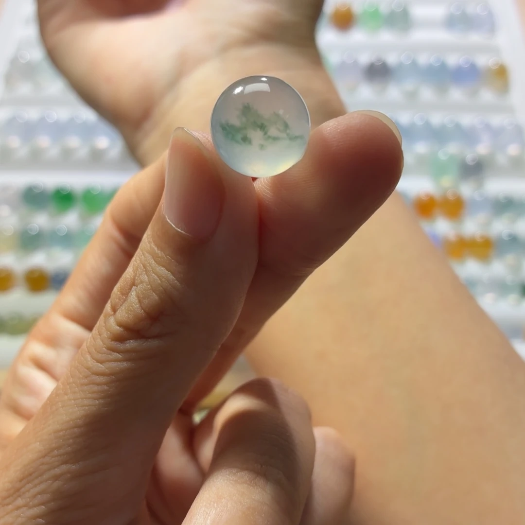 未镶嵌定制翡翠高冰飘花主播力推