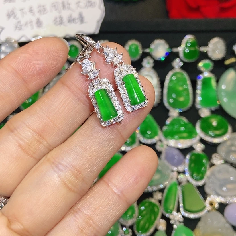 【闪购商品】翡翠未镶嵌耳饰天然翡翠