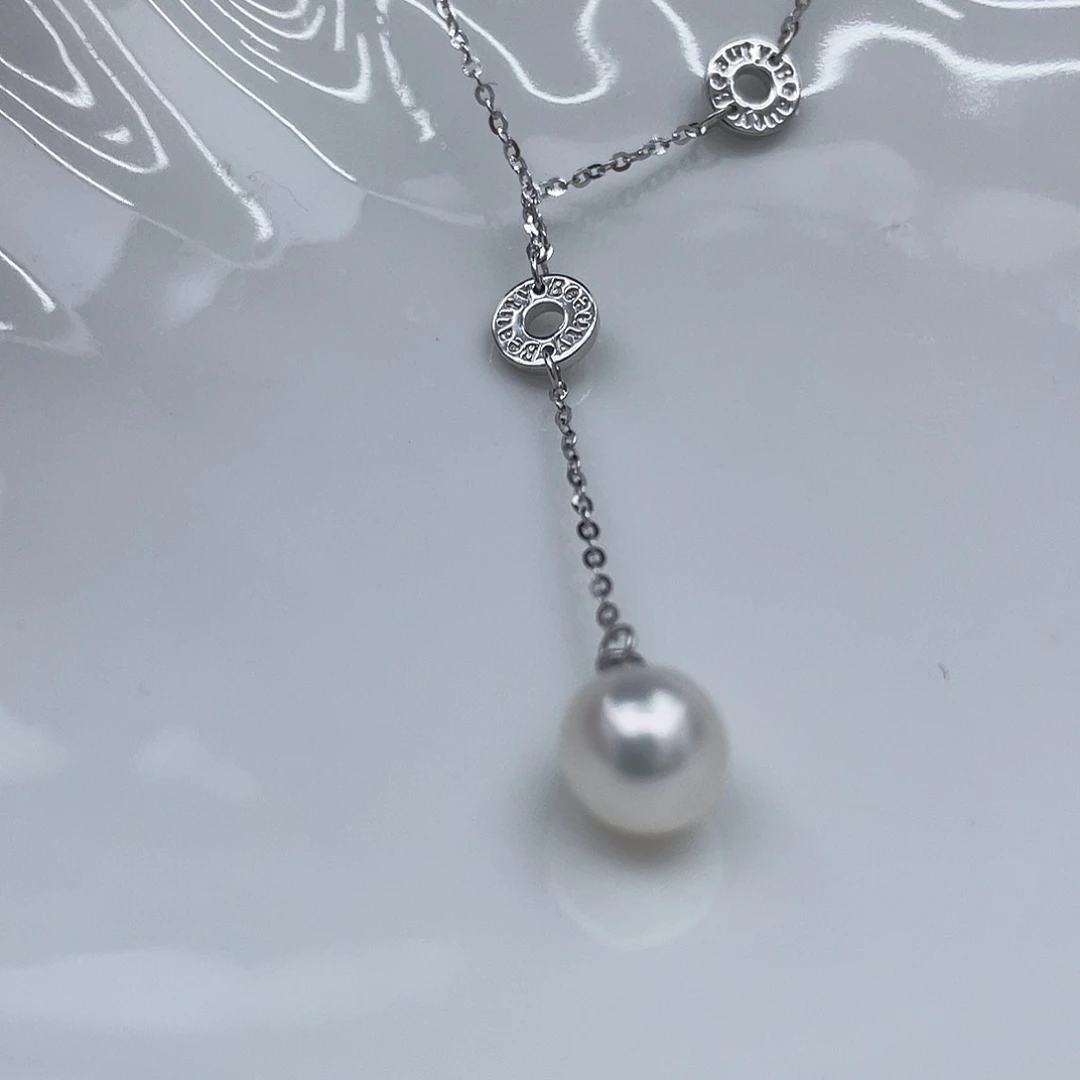 银S925镶嵌颈饰海水珍珠