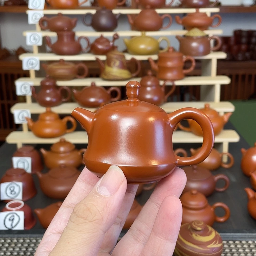 耿****茶壶紫砂80cc朱泥金钟