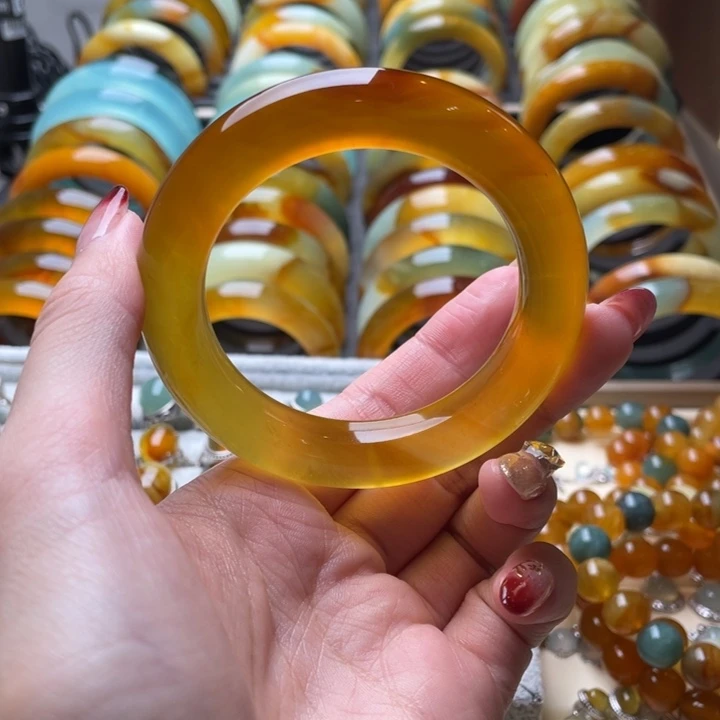 蛇纹石玉手镯未镶嵌54.5