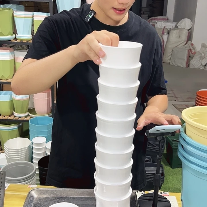 竹节口10高10白色10只带托