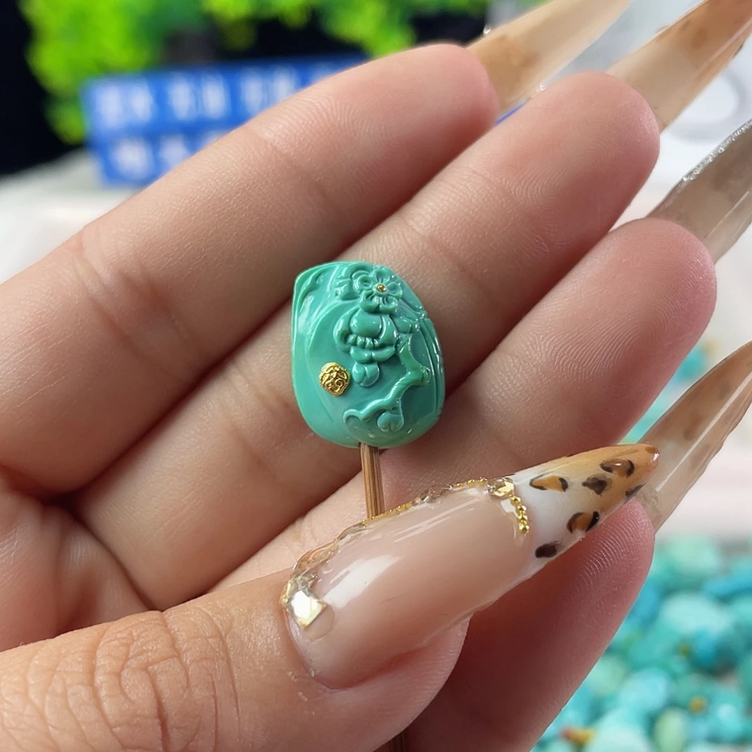 绿松石未镶嵌吊坠(不含链)