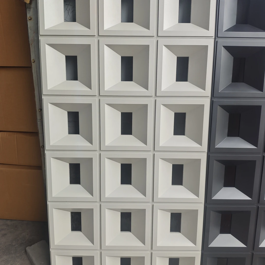 轻质PU九宫格镂空多孔砖防水发泡用于隔断门头背景墙装饰