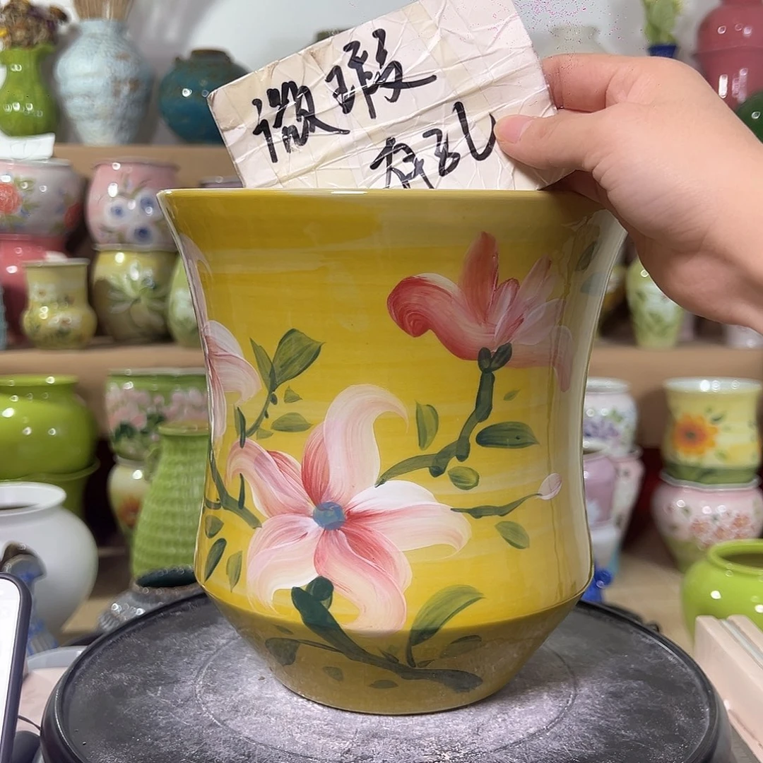 景德镇陶瓷花盆花器瑕222