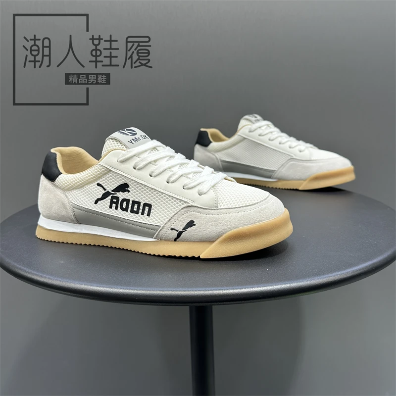 男鞋爆款2025夏季新款网面透气舒适百搭休闲鞋潮流时尚低帮运动鞋