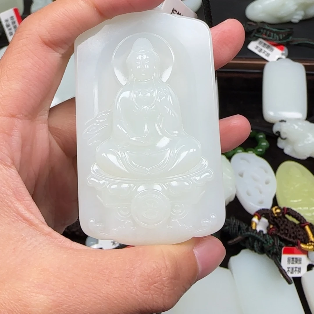 狗***熊和田玉未镶嵌挂件