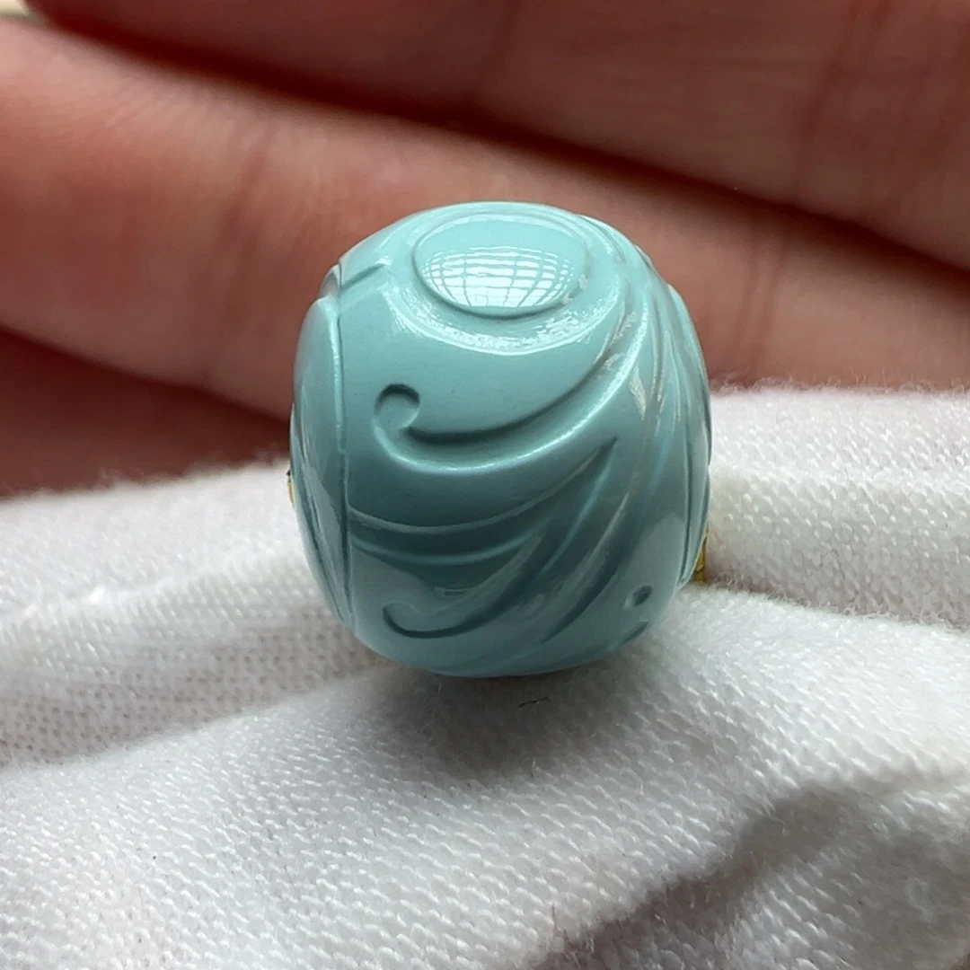 绿松石未镶嵌配饰13.9*11.8mm