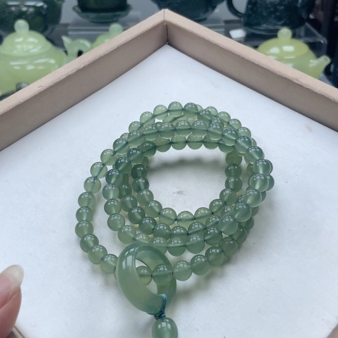 蛇纹石玉未镶嵌手链