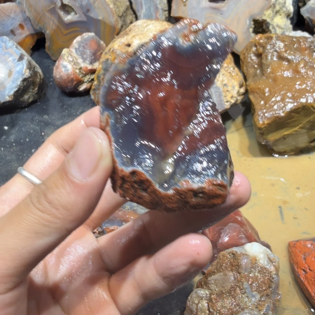 未镶嵌玛瑙/玉髓珠宝半成品