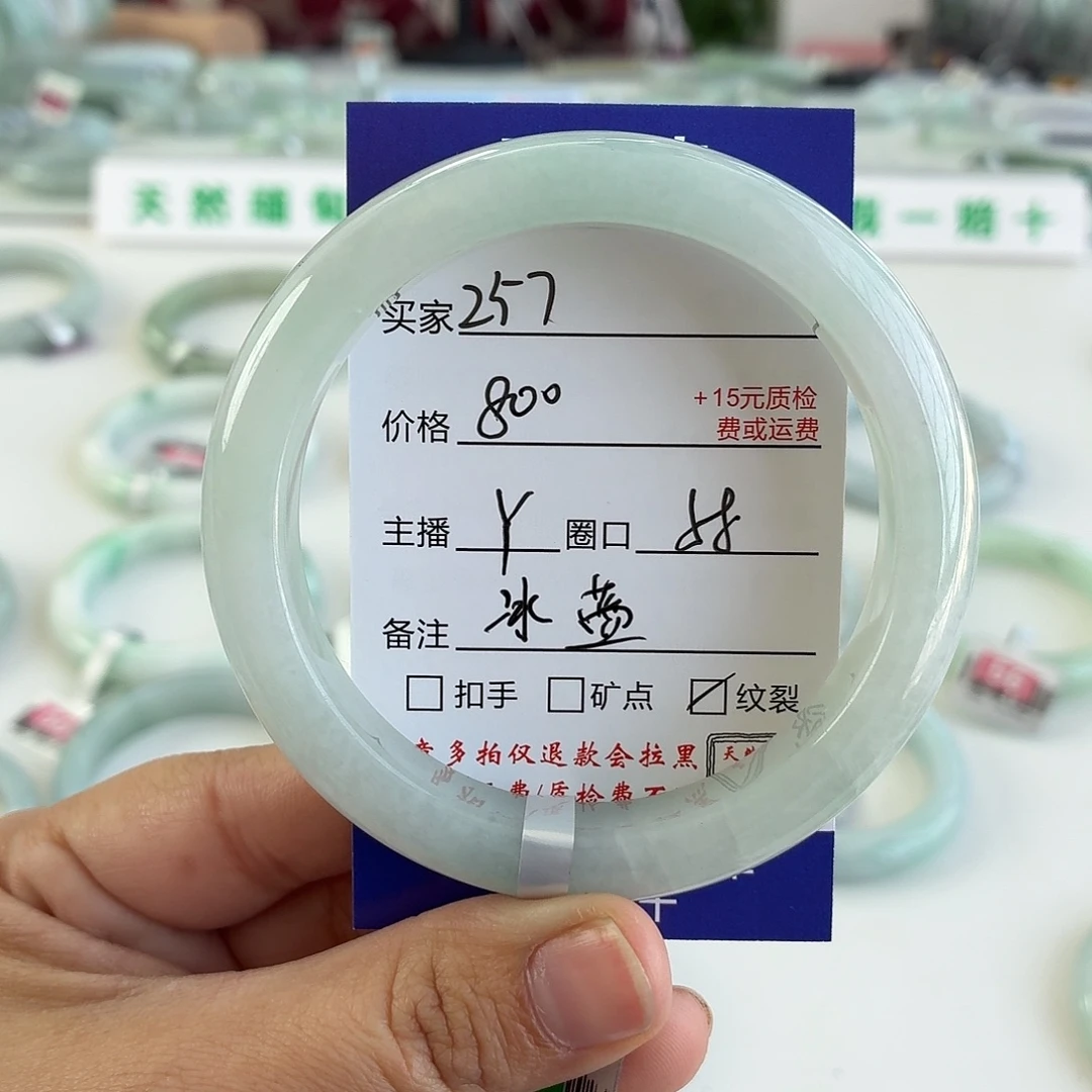 翡翠未镶嵌手镯58