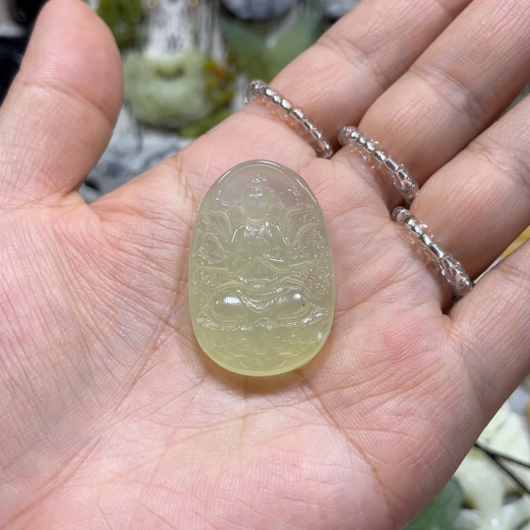 【闪购商品】岫玉未镶嵌颈饰天***星6吊坠