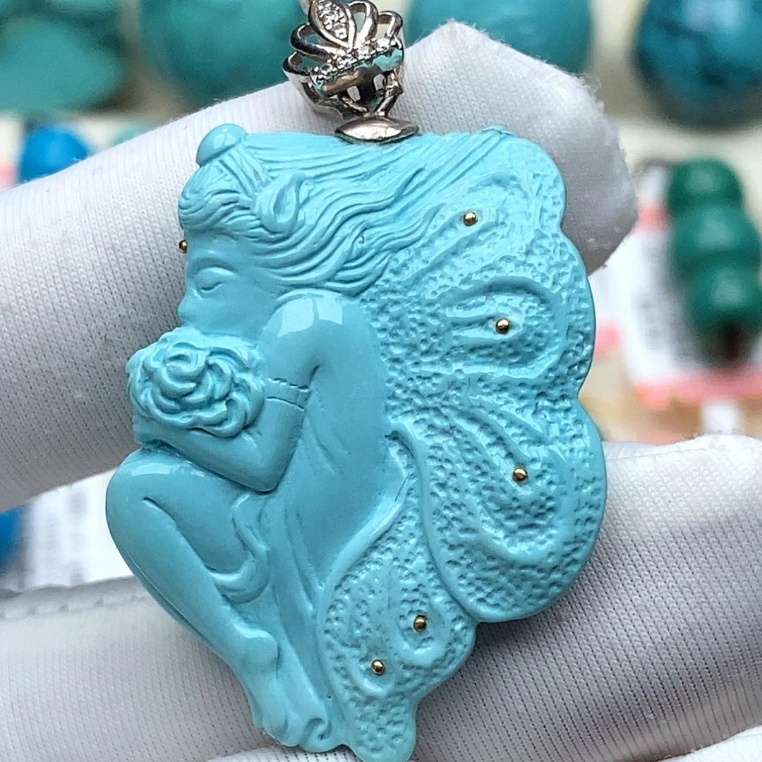 绿松石未镶嵌珠宝奇石