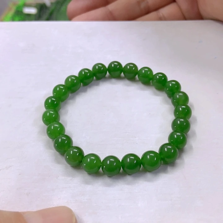 【闪购商品】和田玉（碧玉）手串未镶嵌11