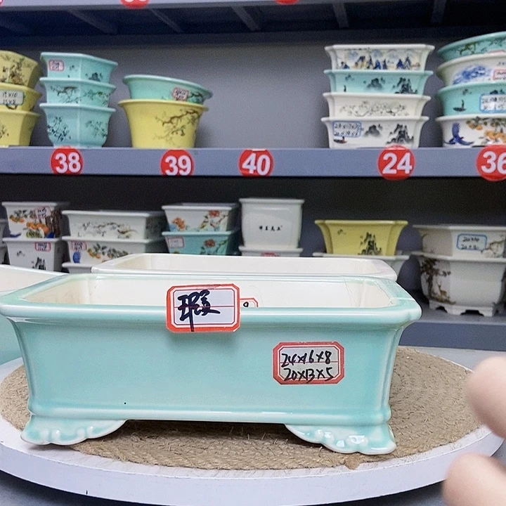 紫砂花瓶，紫砂花盆