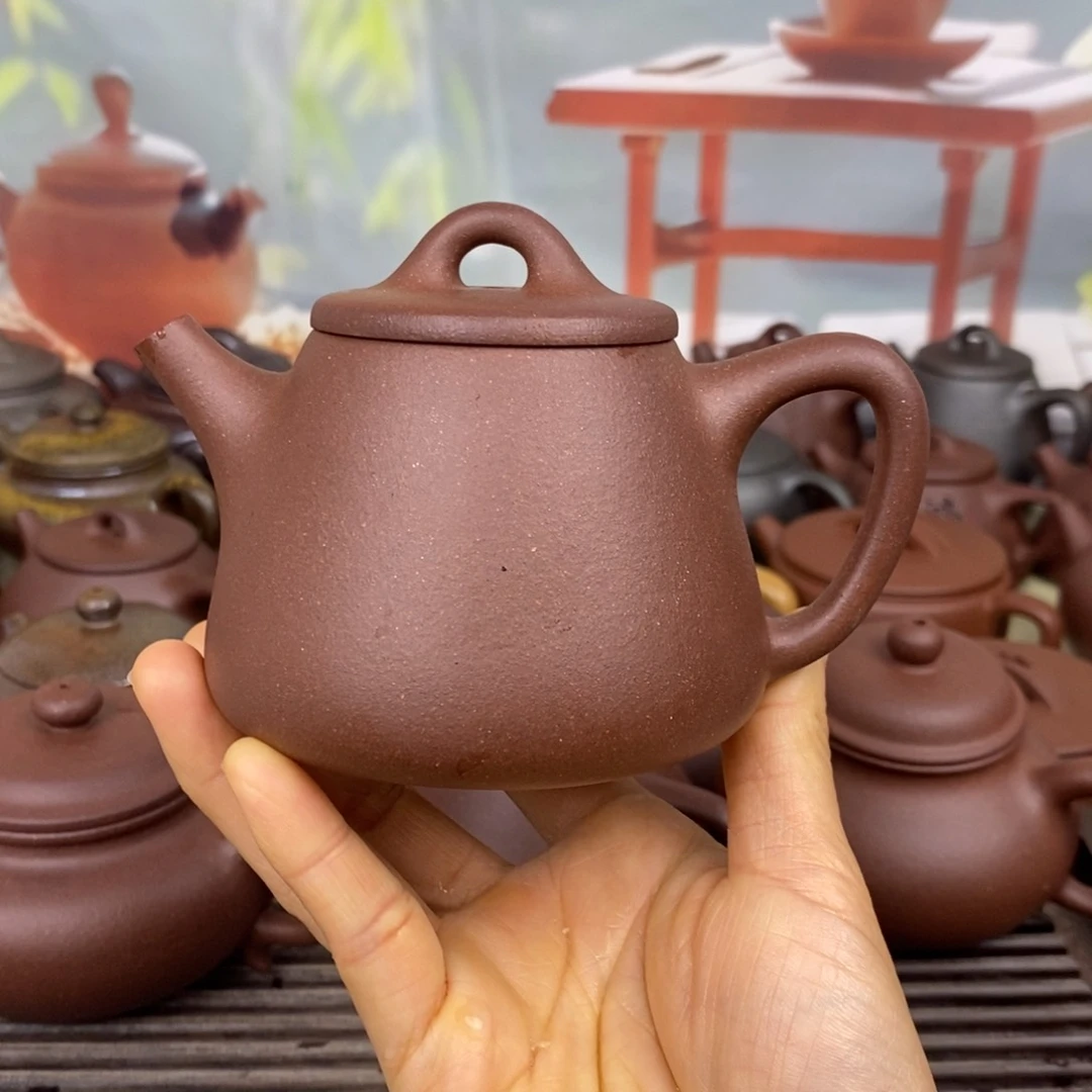 茶壶紫砂风釉200ccccc羊角山紫泥