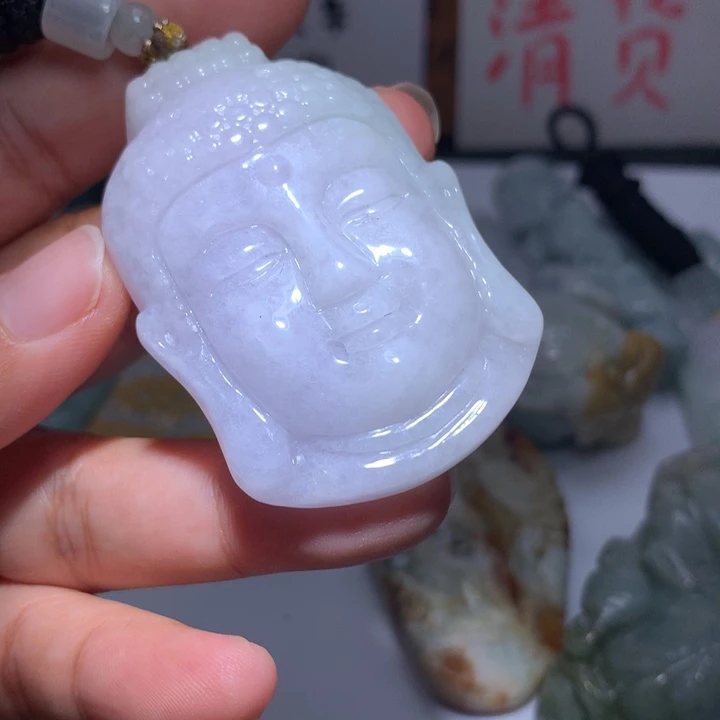 翡翠未镶嵌颈饰保真天然A货翡翠