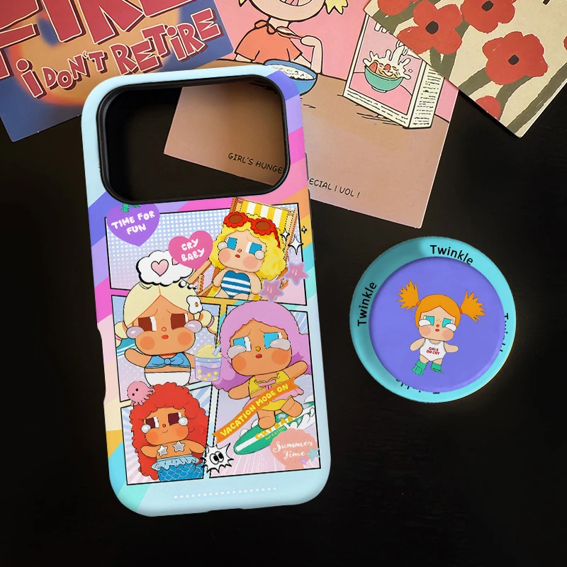 彩虹哭哭包磁吸菲林二合一适用苹果17/16promax手机壳华为小米15