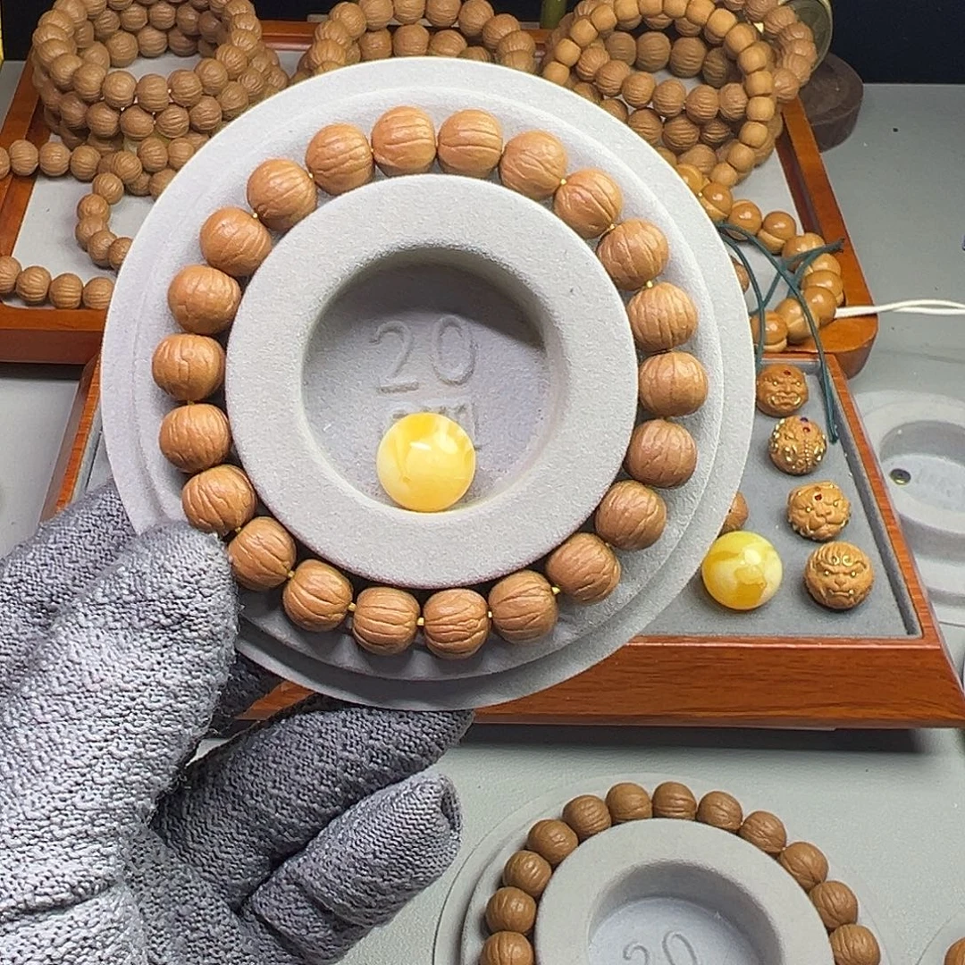 张***龙猴头核桃手串原皮无修12南瓜手串