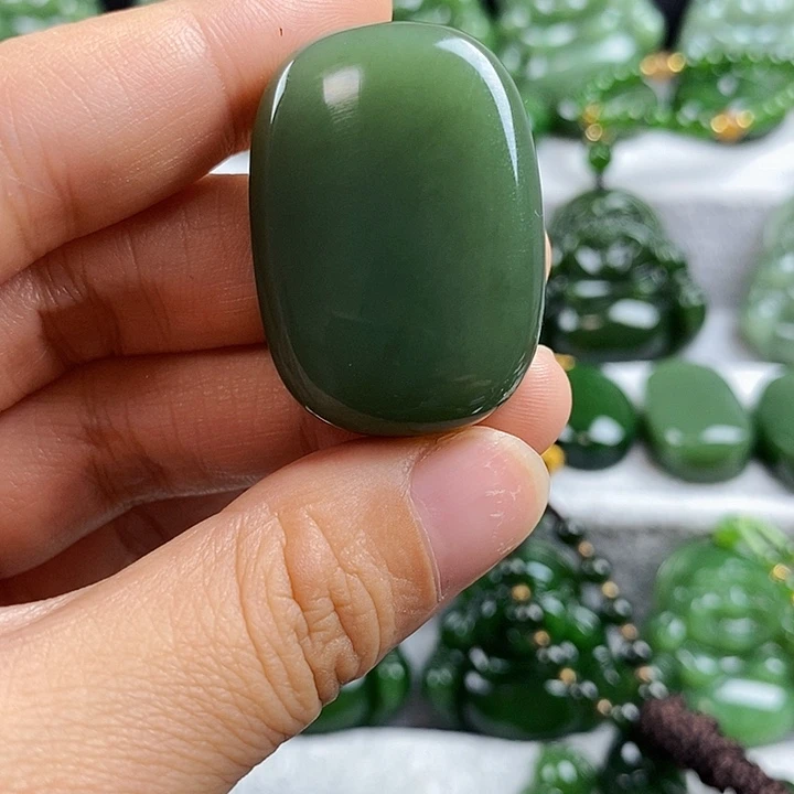吊坠(不含链)未镶嵌和田玉（碧玉）