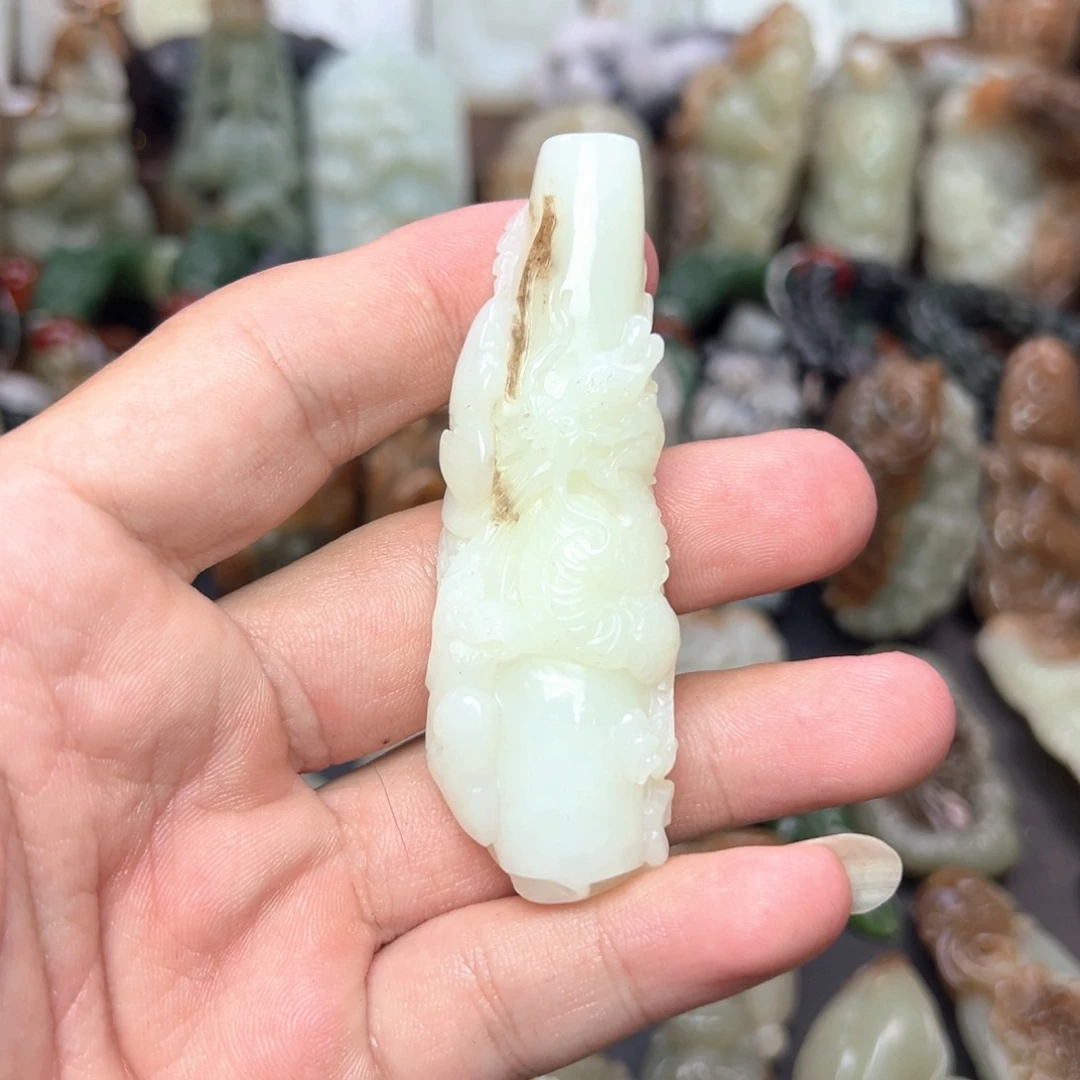 和田玉未镶嵌挂件