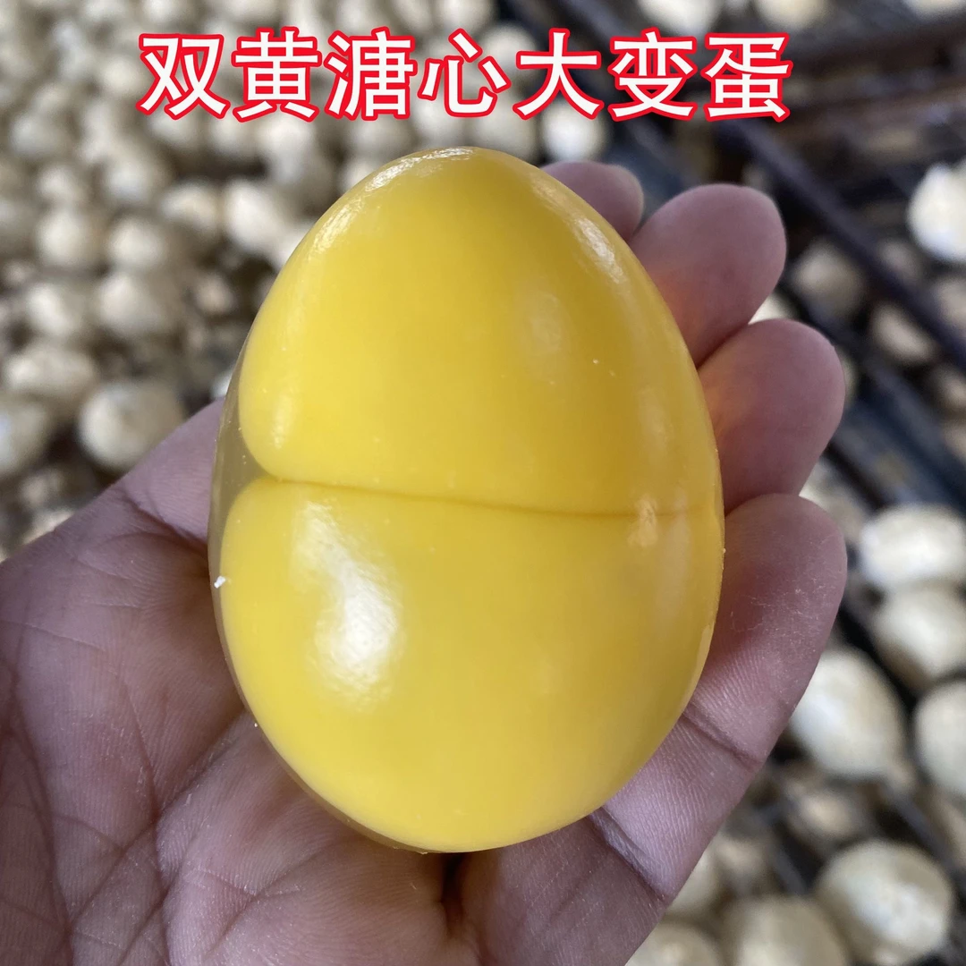 新疆包邮大双黄变蛋鸡蛋无铅无汞河南特色30个装