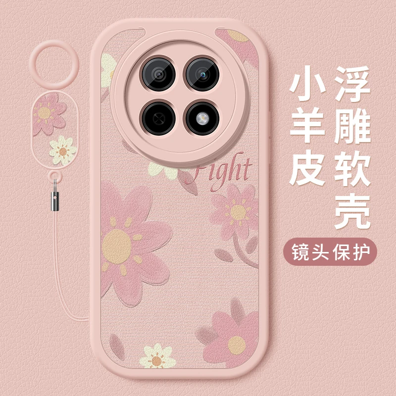 油画小花适用oppoa5pro手机壳新款小羊皮硅胶镜头全包防摔保护套