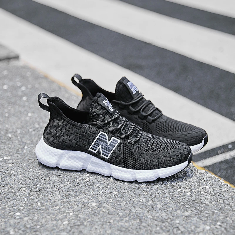 新百伦/NEW BOLUNE/G-597飞织休闲跑鞋透气网面轻便春季夏季