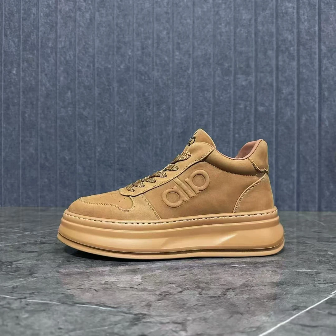 27033黄-头层牛皮男士休闲时尚百搭男鞋