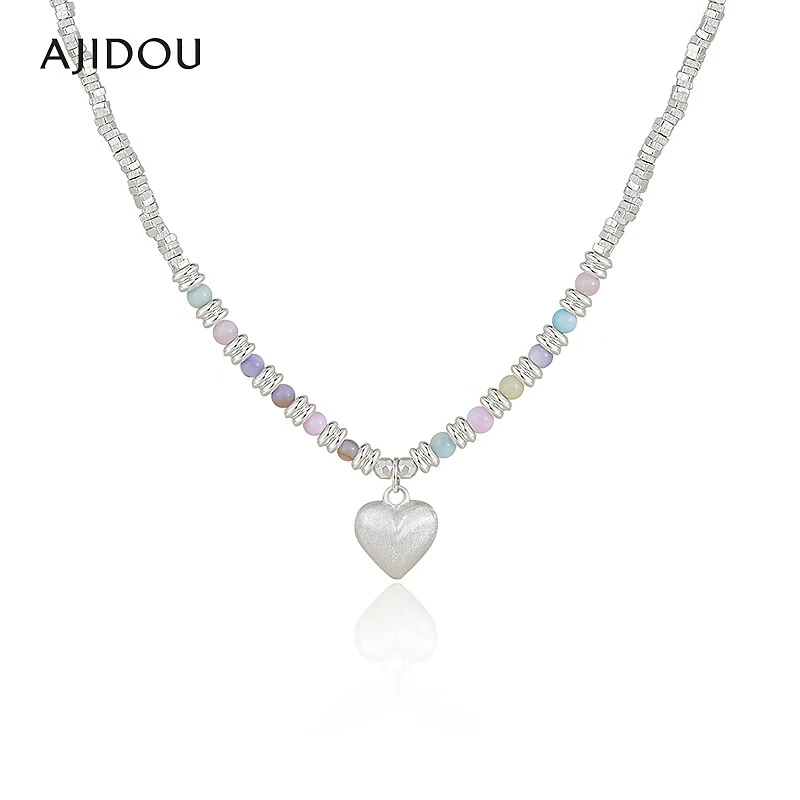 AJIDOU阿吉豆项链女款多巴胺爱心吊坠【YFX】