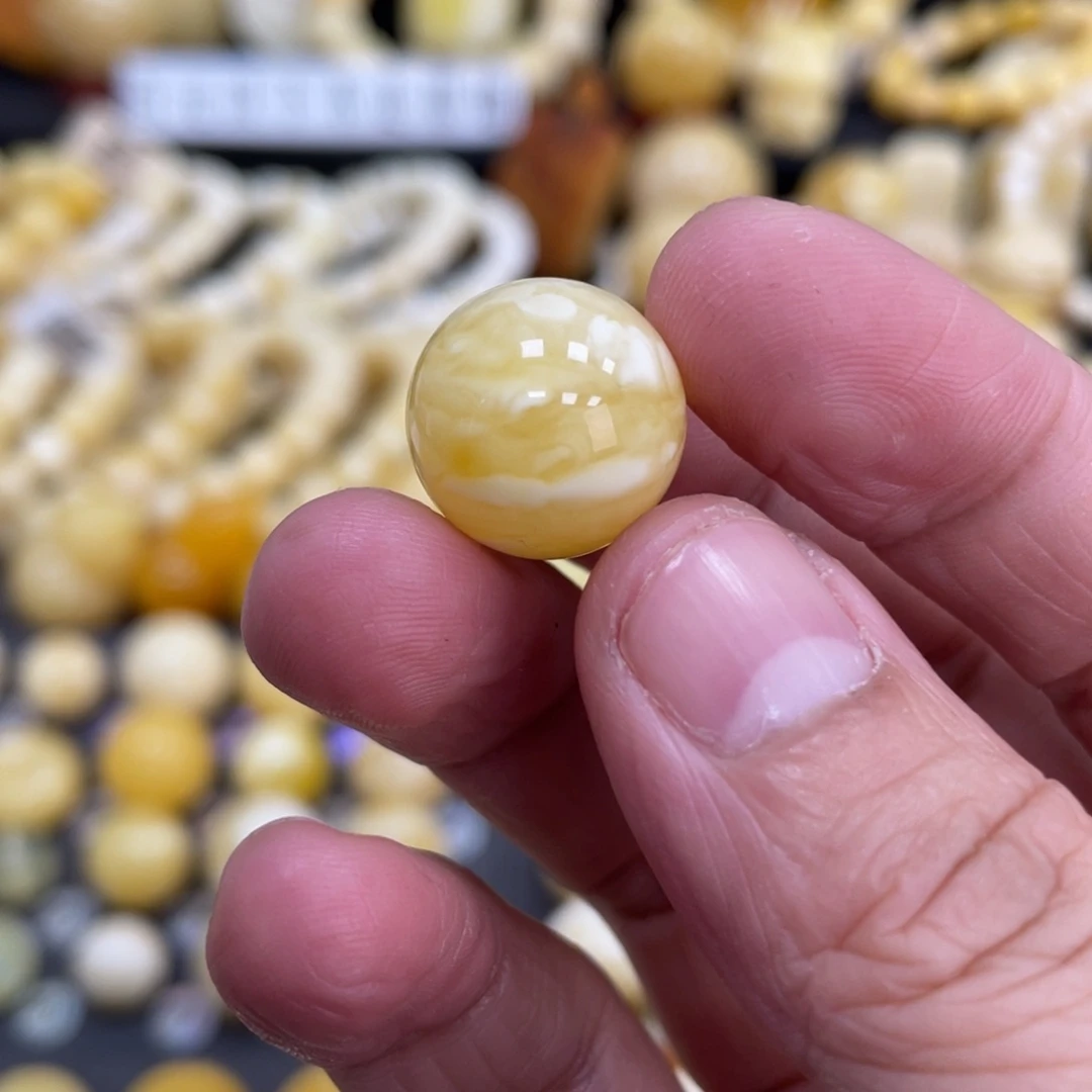 琥珀珠宝奇石未镶嵌15.6mm