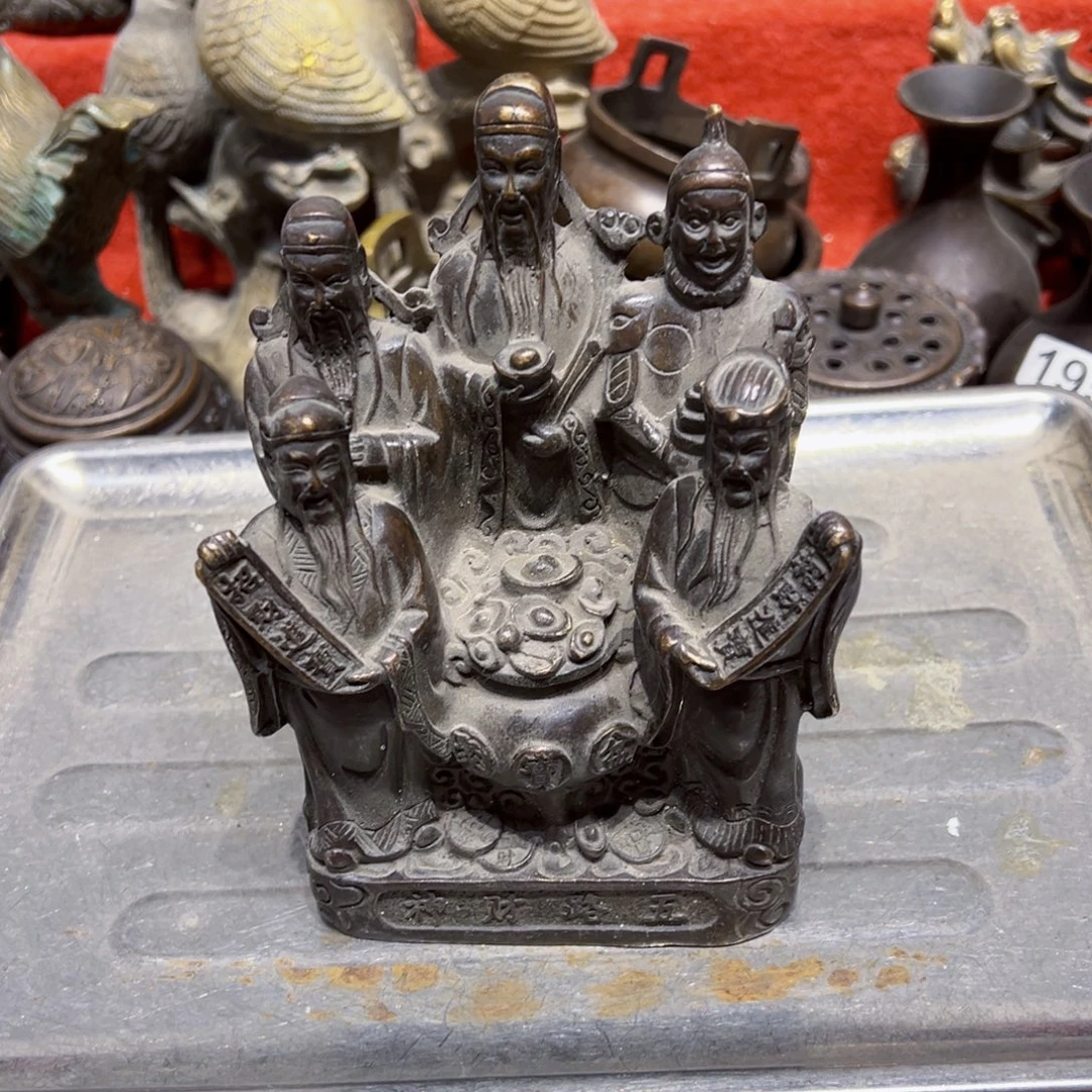 黄铜摆件，文房摆件